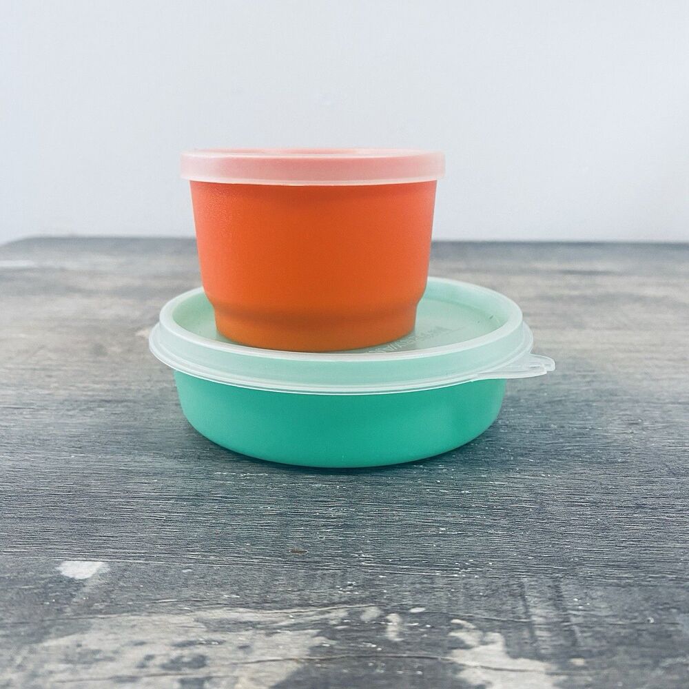 2 Vintage Tupperware Snack Containers
